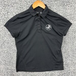 Triple Aught Design Polo Shirt Womens Small Black Logo Cut & Sewn USA Tactical
